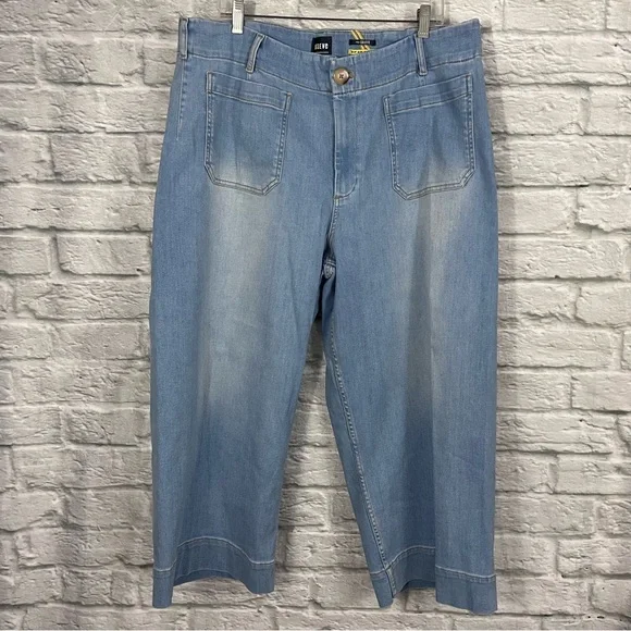 NWT Anthropologie 20W The Colette Crop High-Rise Wide-Leg Jeans by Maeve - Picture 9 of 16